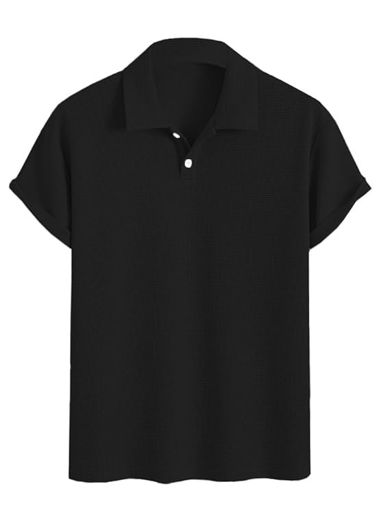 TAGDO Men’s Premium Waffle Knit Regular fit T-Shirt || Mens Tshirt (2018)