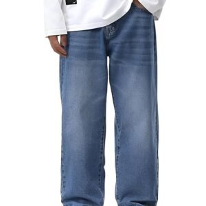 Ben Martin Men Jeans || Baggy Fit Jean's for Man || Loose Fit High Rise Denim || Stretchable Casual Wear Jean,s || Dance Rap Rapping Style Pant for Men || Denim Cotton Jeans (0)